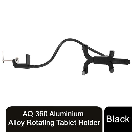 AQ 360 Aluminium Alloy Rotating Tablet Holder Adjustable Gooseneck -Black