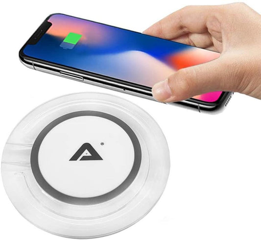 Advanced Accessories 10W Qi Standard Wireless Charger-White